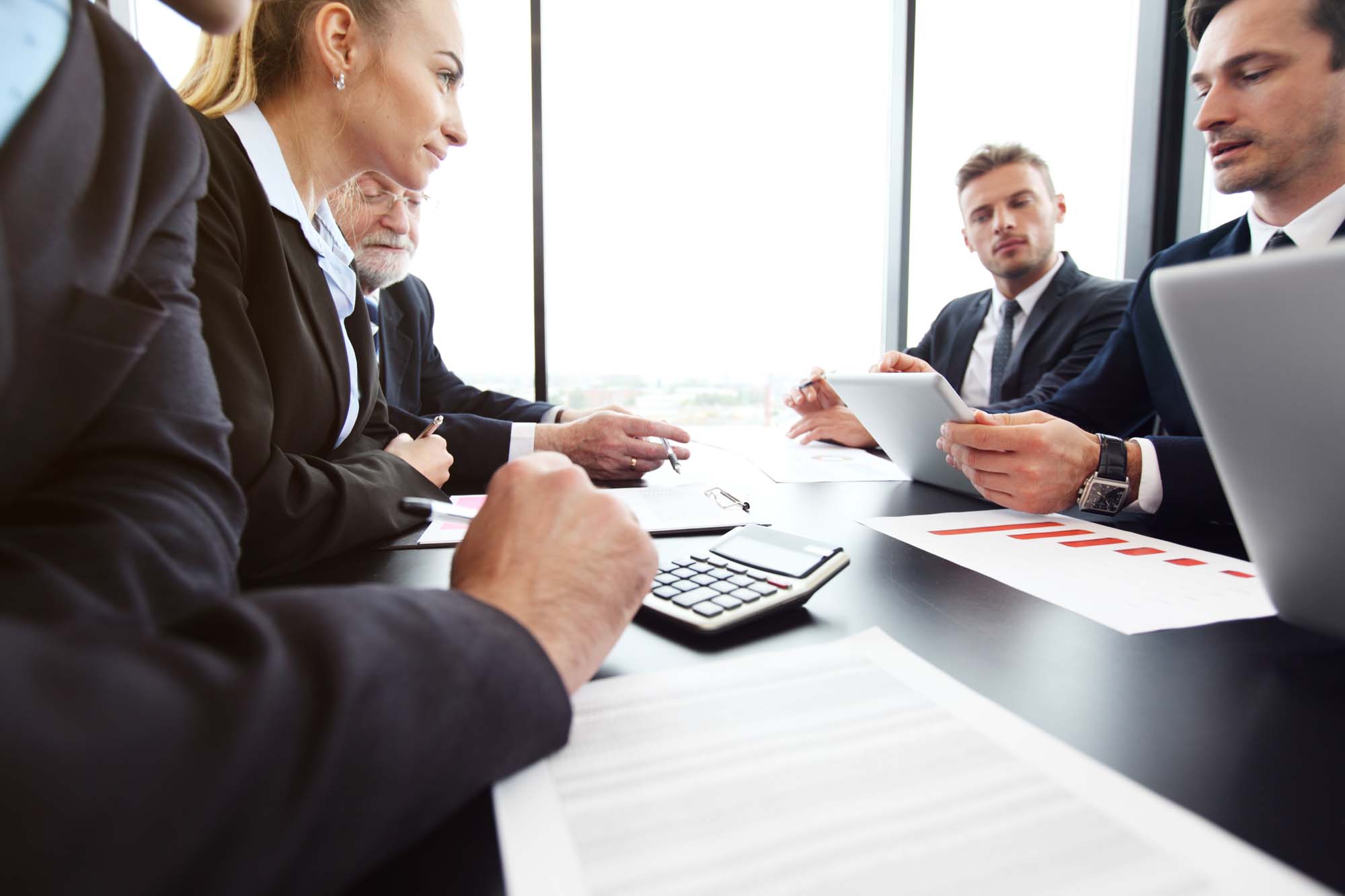 Business meeting in office